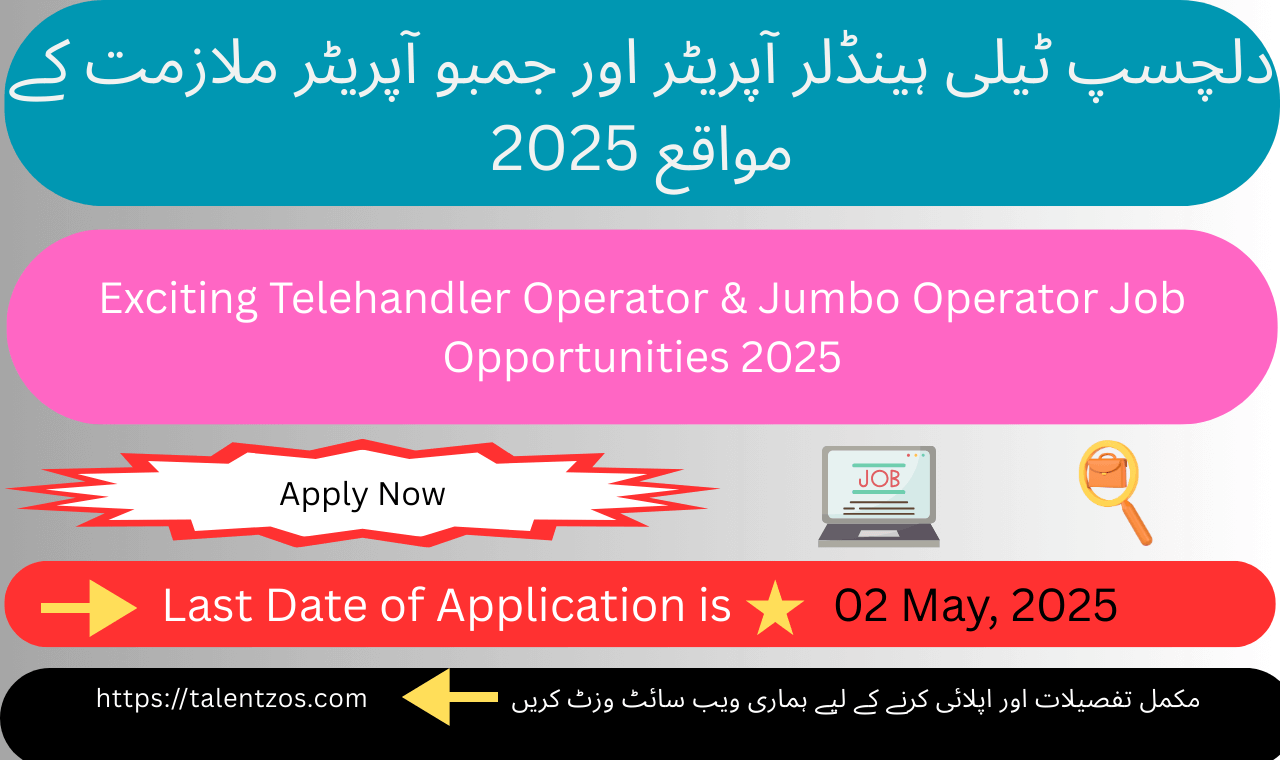 Apply now for Telehandler and Jumbo Operator positions with Rajput Training Center in Istanbul.