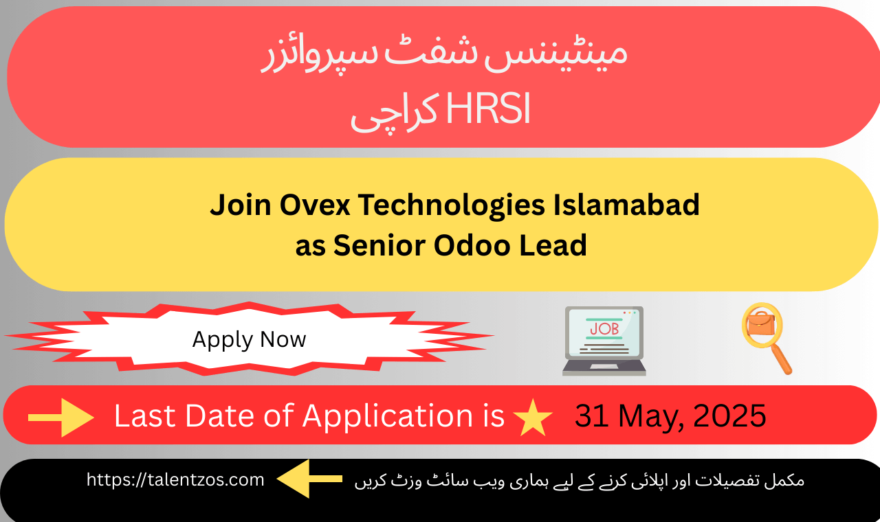 Lead Maintenance Operations at HRSI Karachi – Ensuring Equipment Efficiency and Operational Excellence