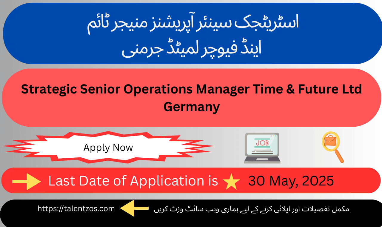 Drive operational excellence across Germany with Time & Future Ltd as a senior operations leader.