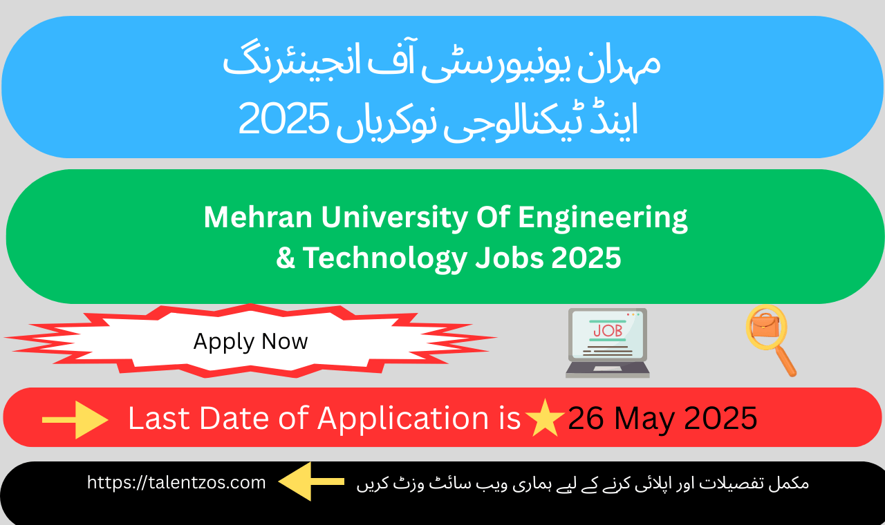 Latest Mehran University Jobs 2025 – 4 Hot Vacancies